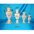 White Porcelain 5.9" Decal Classic Vase